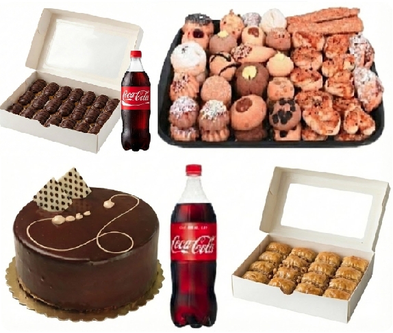 1 kg Ekler Dahil 9-10 Kişilik Menü pasta