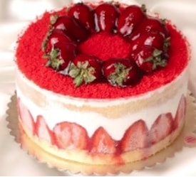 2-3 Kişilik Bol Çilekli Mois Pasta pasta