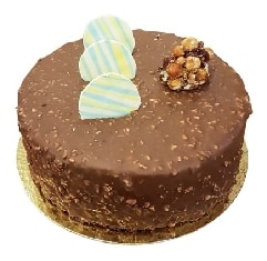 6-9 Kişilik Zengin Lezzet Yuvarlak Sade Pasta pasta