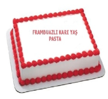 Şık ve Sade Tasarımlı 40 Kişilik Frambuazlı Pasta pasta