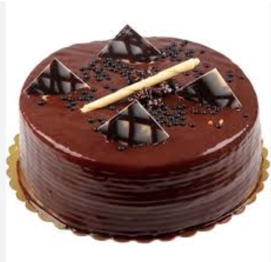 Sürpriz Hediyelik Sade Çikolatalı Yuvarlak Pasta 2-3 Kişilik pasta