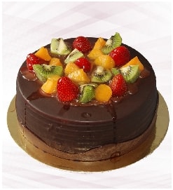 Taptaze Karışık Meyveli Hasbahçe Yaş Pasta 2-3 Kişilik pasta