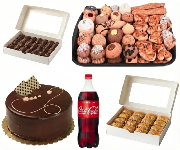 Taze Hazırlanan 5'li Pasta Menüsü pasta