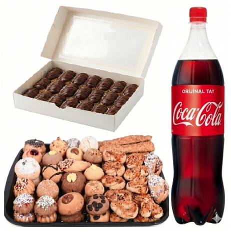 Taze Hazırlanan Ekler + Kuru Pasta Menüsü pasta